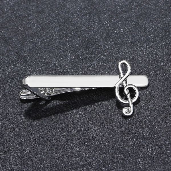 

metal silver music tie clip for men wedding necktie poker clasp clip gentleman tie bar crystal tie pin for mens gift aeagg eo9z3 981 q2