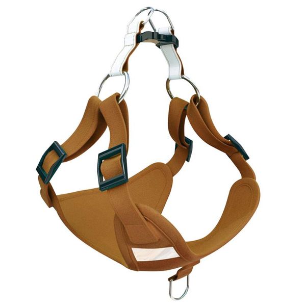

dog collars & leashes harness reflective stripe adjustable buckles outdoor walking pet supplies soft and comfort reduce tugging suede