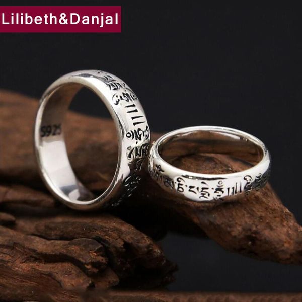 

cluster rings mantra couple valentine 's day gift ring 100% real 925 sterling silver fine jewelry for men or women arrival zr20, Golden;silver