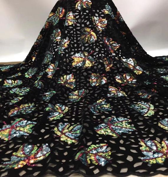 

ribbon latest african lace fabric 2021 velvet with sequins nigerian fabrics for wedding dress ts9145, Pink;blue