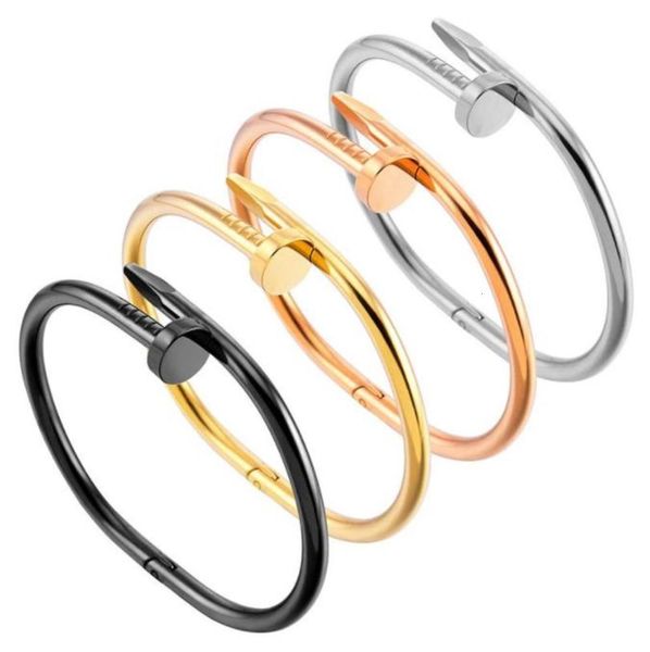 

titanium steel nail bracelets luxurys designers bangle women bracelet mens bangle lady jewelry fashion accessories for party gift, Black