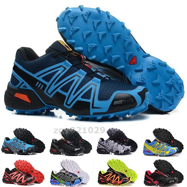 Alta qualidade velocidade Cruz 3 Mens de Exterior Sapatos SpeedCross Corredor Jogging III Preto Verde Vermelho Vermelho Homens Azul Treinadores Esportes Sneakers V77