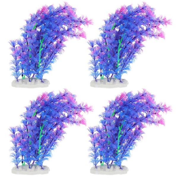 

4pcs artificial aquatic plants aquarium fish tank simulation decoration decorations