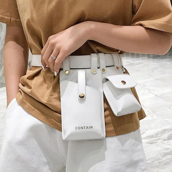 

waist bags leather women bag fanny belt pack female slung lady girl chest