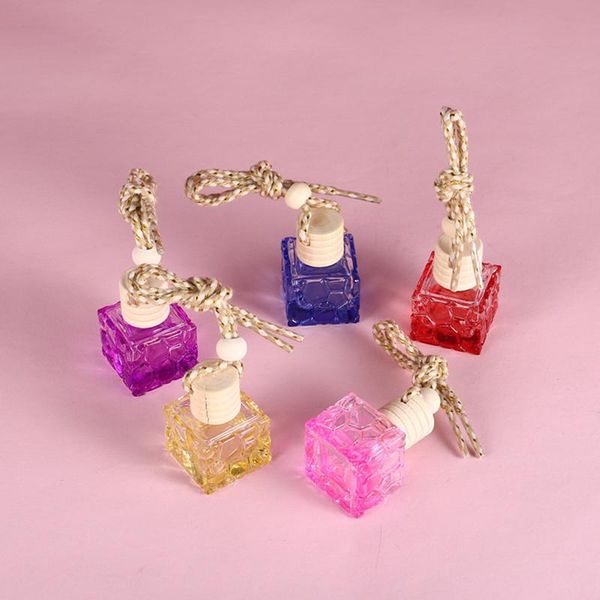 

storage bottles & jars 10ml car air freshener scent perfume bottle ornament essential oil diffuser fragrance hanging empty interior accessor