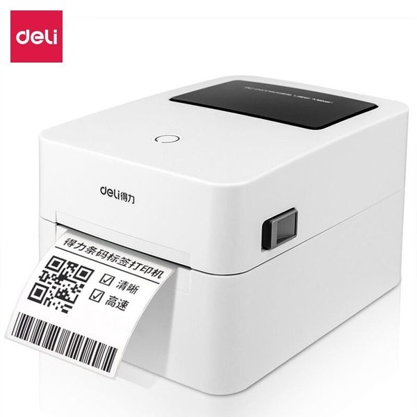 

printers deli dl-720w barcode printer bluetooth express single self-adhesive label thermal white sublimation products ce