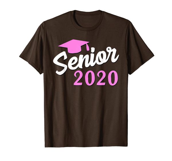 

senior 2020 graduation hat funny class of 20 girl gift t-shirt, White;black