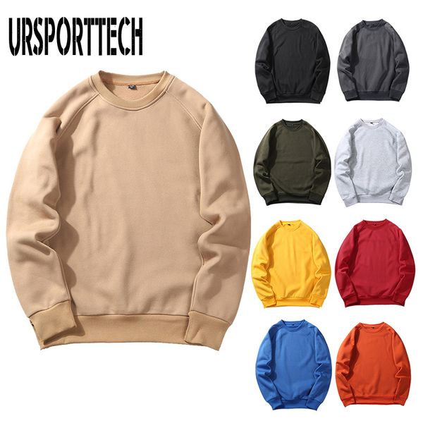 

men hoodies sweatshirts new casual spring autumn solid color fleece polyester pullover coat warm hoodie male eu size, Black