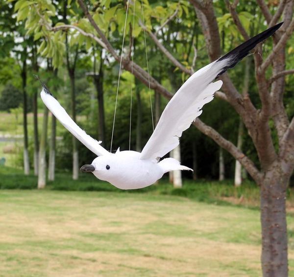 

decorative objects & figurines 1pc fake artificial feathered seagull decoy realistic garden decor deskcraft home living room ornaments d