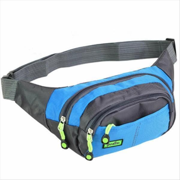 

fashion women men fanny pack waist belt bag pouch travel sport waterproof hip bum money bag purse black red blue purple