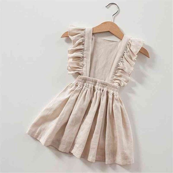 

1 7t toddler kids girl dresses baby clothes summer ruffles plain sundress elegant cotton cute princess casual dress outfits, Red;yellow