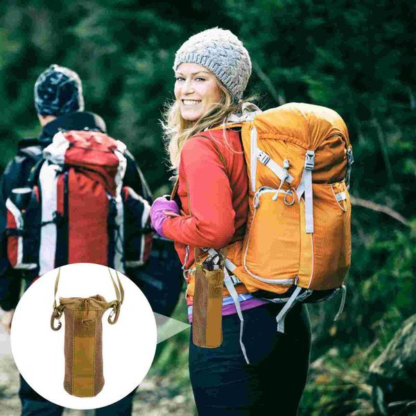 

hydration packs water bottle pouch carrier bag with adjustable shoulder strap