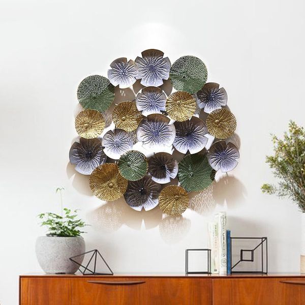 

decorative objects & figurines wall hanging porch aisle decoration living room round three-dimensional wrought iron