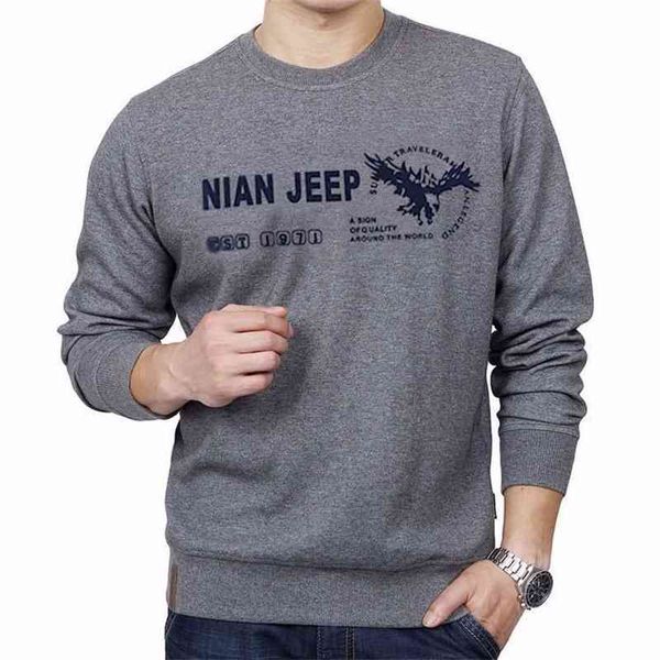 

hoodiesjpdun spring and autumn round neck casual loose large pullover men's long sleeve sweater bottoming shirt, Black