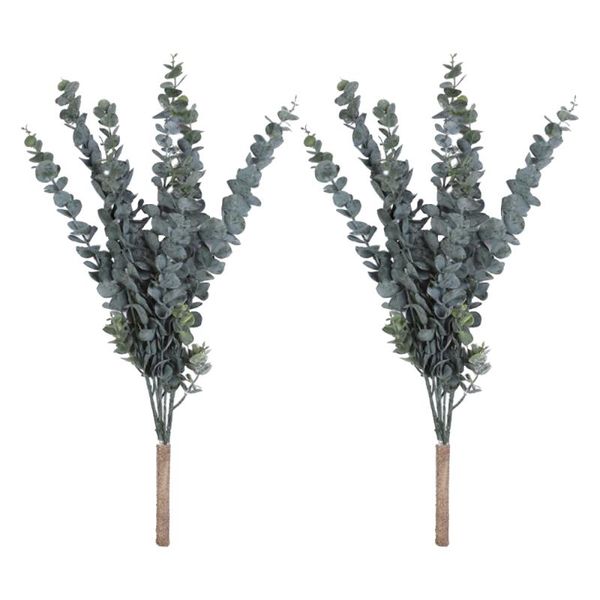 

wedding party floral artificial plants branches plastic home decoration els silk eucalyptus simulation leaves decorative flowers & wreaths