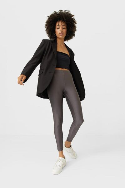 

women's leggings gray premium tights 04636279, Black