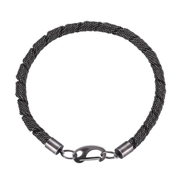 

charm bracelets 2021 stainless steel chain bracelet for men simple claw clasp closure jewelry gs0096, Golden;silver