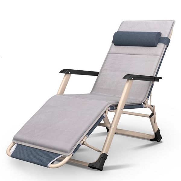 

multifunction lounge chair with pillow adjustable office nap bed outdoor folding recliner patio pool sun loungers camp furniture