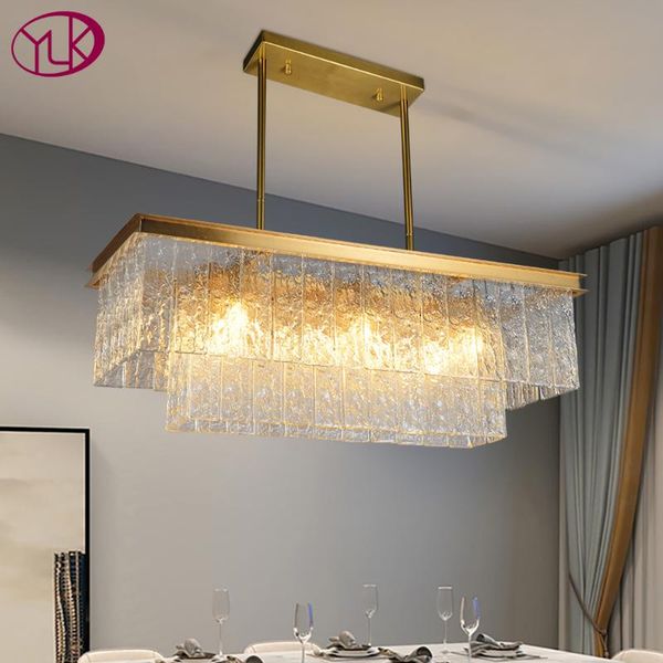 

chandeliers modern glass chandelier for dining room gold home decor hang led light lamp luxury kitchen island lighting fixtures