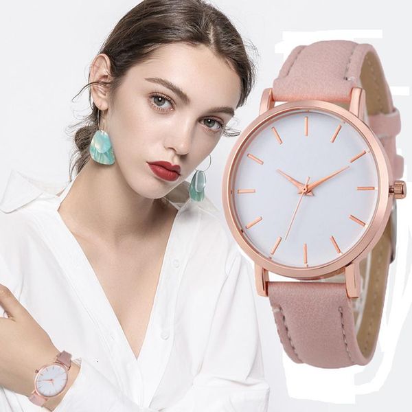 

wristwatches women watches romantic rose gold wristwatch leather ladies clock relogio feminino, Slivery;brown