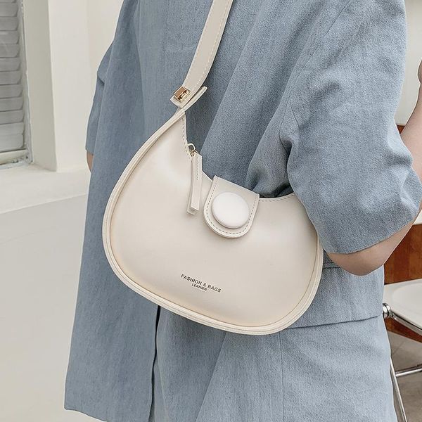 

totes small leather hobo bags for women simple square shoulder ladies casual wild crossbody bag pure color designer handbags sac