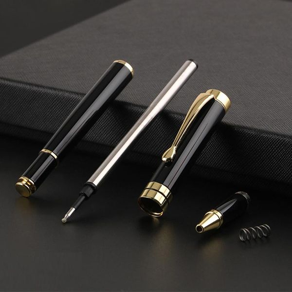 

ballpoint pens stoholee black gold pen students roller business office supplies men and women signed stationery, Blue;orange