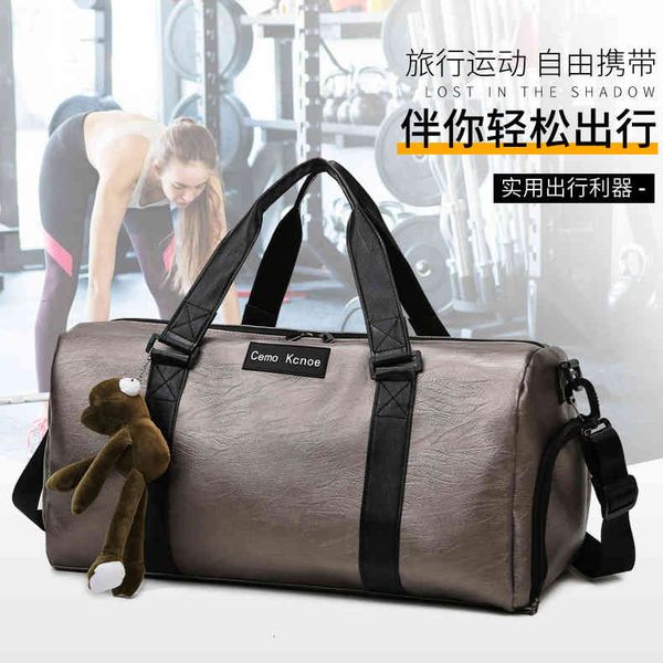 

travelling bag duffel s short distance men's handbag women's business trip large capacity luggage dry wet separation fitness