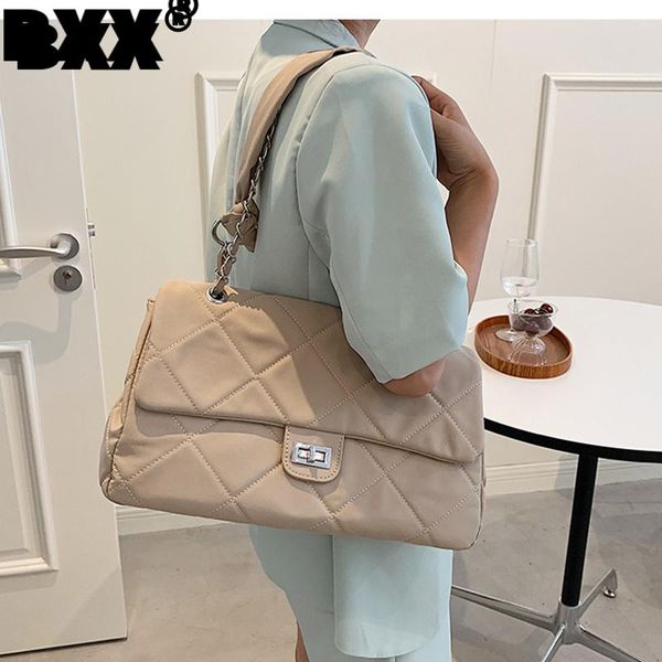 

evening bags [bxx] simple diamond chain underarm bag nylon cloth crossbody for women 2021 shoulder trending luxury hand