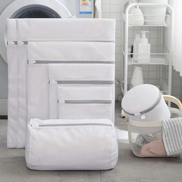 

laundry bags 7pcs/set mesh clothes storage portable washing machine underwear pouch household organizers
