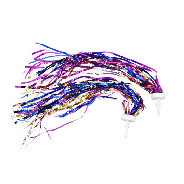 

bike handlebars &components pair of children streamers handlebar ribbon kids scooter tassels (multicolor)