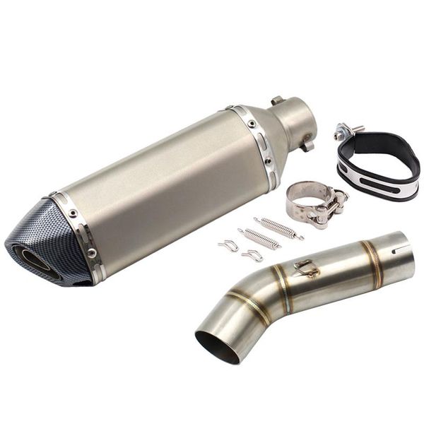

motorcycle exhaust system for k8 gsxr600 gsxr750 2008 link pipe motorbike muffler escape leak connect mid full set
