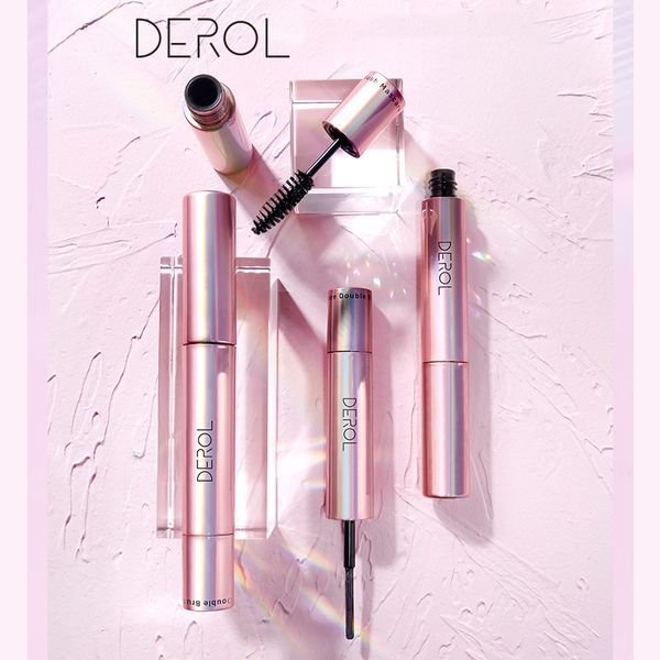 Derol Double Reelash Setting Foundation Mascara Водонепроницаемый и нечувствительный густой скручивание тушь