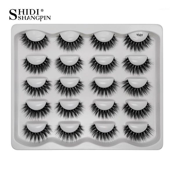 

10pairs 1 box eyelashes mink natural 3d lashes false makeup bulk maquiagem1