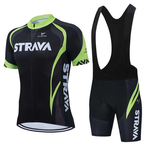 

strava 2021 pro ropa ciclismo jersey bib shorts set mountain bike tights triathlon cycling clothing uniform racing sets, Black;blue