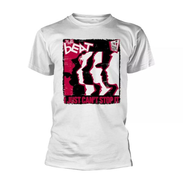 

beat i just cannot sit (white) official t-shirt men unisex, White;black
