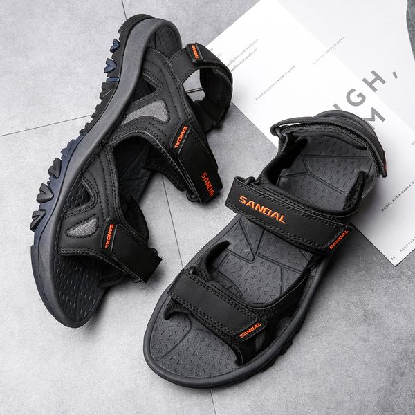 

original casual men women ale sandals flat professional beach slippers lady gentlemen flip flops children hole shoe, Black