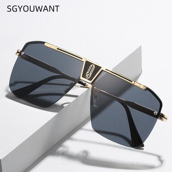 

sunglasses sgyouwant style conjoined personality box versatile glasses men's street po one women, White;black