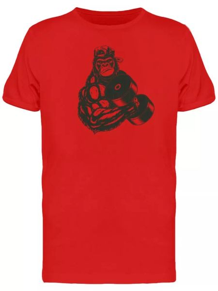 

gorilla bodybuilder men's tee -image by shutterstock, White;black