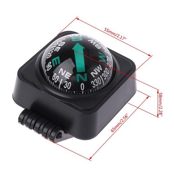 

outdoor gadgets auto vehicle navigating car compass ball adjustable