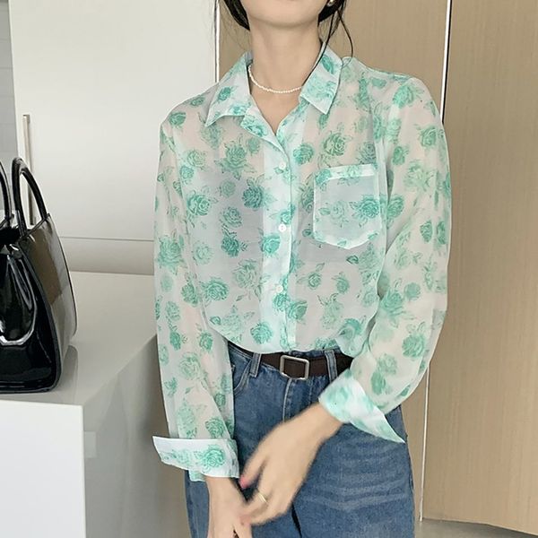 

women's hoodies & sweatshirts hzirip summer florals printed thin sunscreen ol the whole retro femme game streetwear loose basewear shir, Black