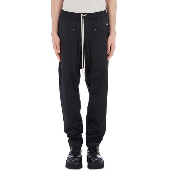 

oneofyou dark 2021 letter ribbon pants men's spring and summer thin ro high street straight loose pants lyx2, White;black