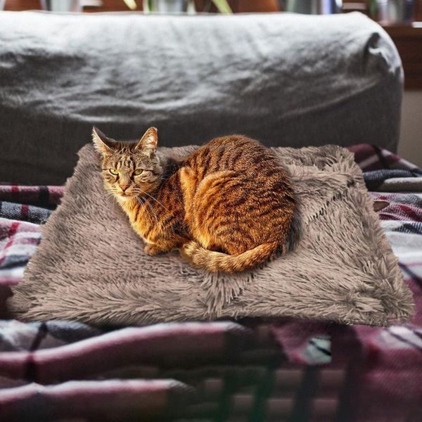 

kennels & pens wear-resistant double layer warm soft plush mattress durable fluffy fleece pet blankets dog cat sleeping bed mats