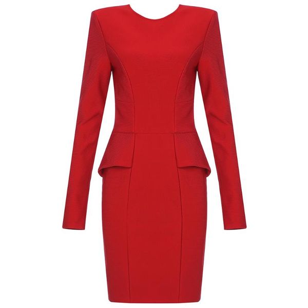 

casual dresses bandage dress bodycon women spring club party night red elegant midi vintage clothing, Black;gray