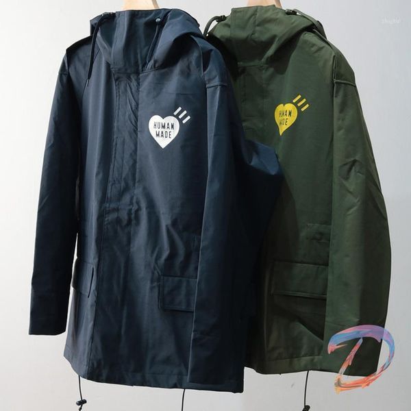 

men's jackets human made oversize women's hooded jacket outdoor waterproof warm, Black;brown