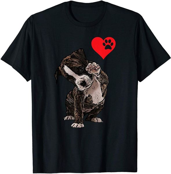 

high five heart bulldog pup i love boxer dog lovers bulldogs t-shirt size s-5xl, White;black