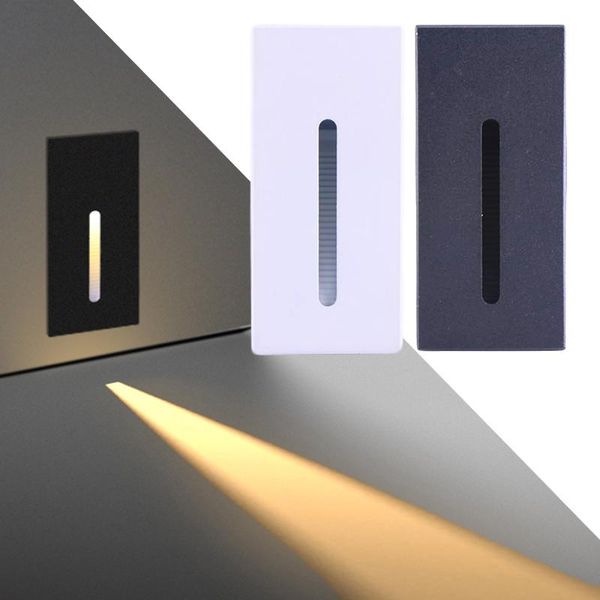 

wall lamp 3w led light modern footlight stair lights step night recessed for ladder