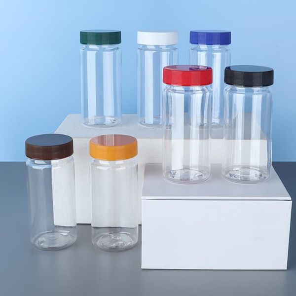 

80ml transparent plastic empty bottle powder pill candy bath salt container