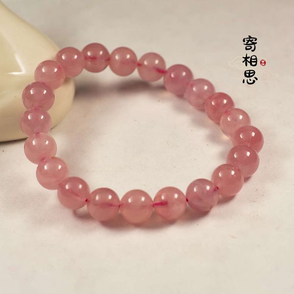 

natural horse powder bracelet single circle female madagascar crystal bracelet jewelry simple and fashionable, Black