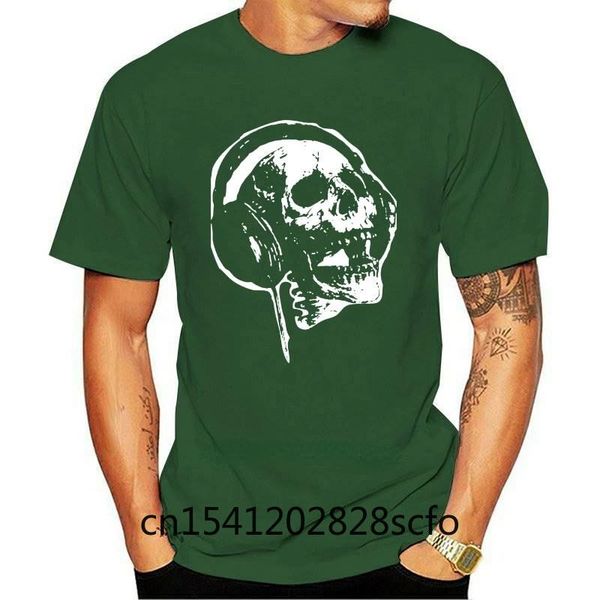 

men's t-shirts harajuku 2021 100% cotton cool skull print men t shirt casual short sleeve loose tshirt for fashion summer t-shirt pthd, White;black