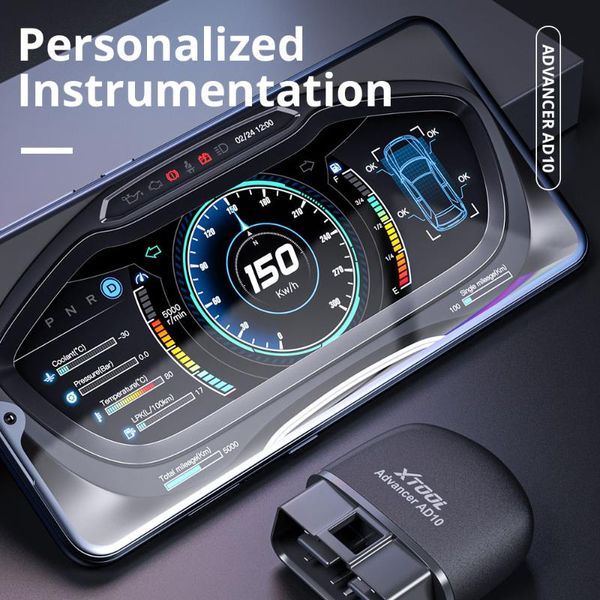 

obd2 diagnostic scanner eobd bluetooth elm327 code reader with different meter shows hud head up display readers & scan tools